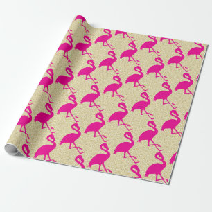 Papel de envolvimiento de flamenco rosado Purpurin