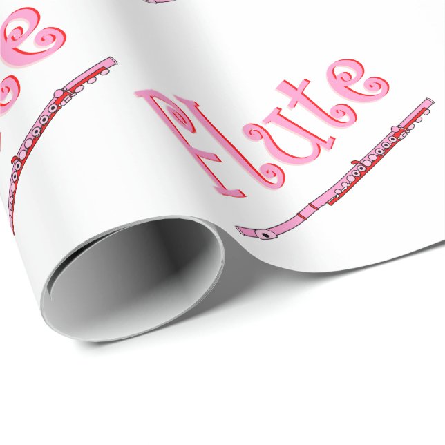 Papel de envolvimiento de flauta rosada (Esquina del rollo)