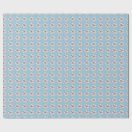 Papel de envolvimiento de flores de algodón