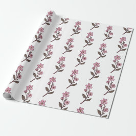 Papel de envolvimiento de flores de cerezo - Patró
