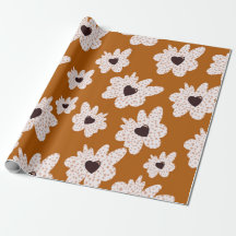 Papel de envolvimiento de flores estilo boho diver