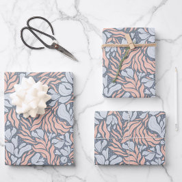 Papel de envolvimiento de flores silvestres - Trío