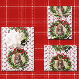 Papel de envolvimiento de fotos de Navidades padre