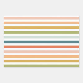 Papel de envolvimiento de franjas coloridas y lumi