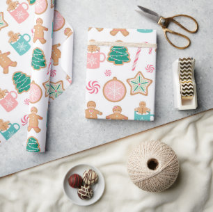 Papel de envolvimiento de galleta rosada pastel Gi