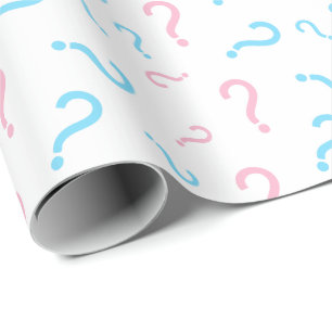 Papel de envolvimiento de género rosa o azul
