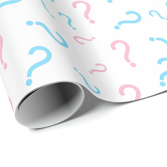 Papel de envolvimiento de género rosa o azul (Esquina del rollo)