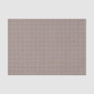 Papel de envolvimiento de Gingham-Chocolate-Brown-