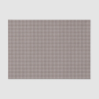 Papel de envolvimiento de Gingham-Dark-Brown-Tejid
