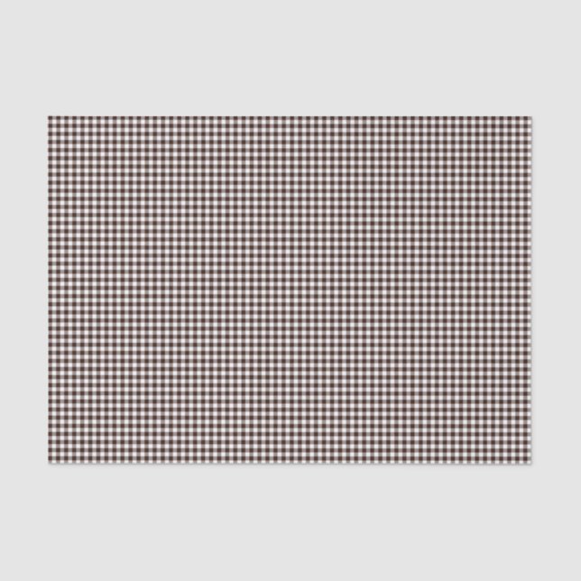 Papel de envolvimiento de Gingham-Dark-Brown-Tejid (Anverso)