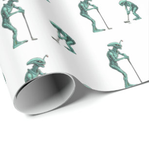 Papel de envolvimiento de golf Alien