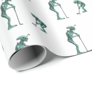Papel de envolvimiento de golf Alien