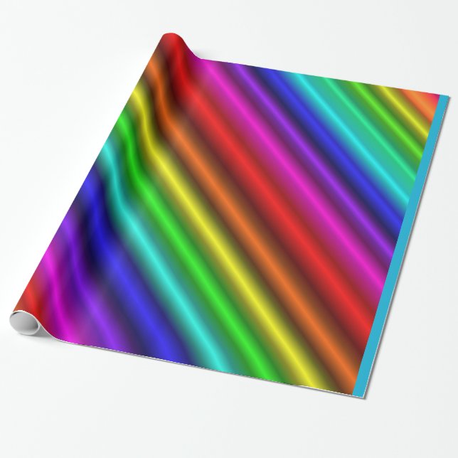 Papel de envolvimiento de golosinas arcoiris (Desenrollado)