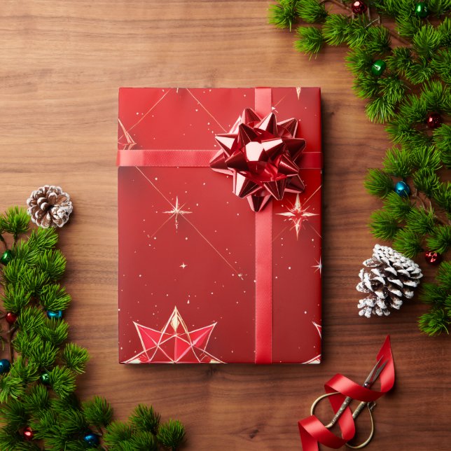 Papel de envolvimiento de goma de estrella (Regalo de vacaciones)