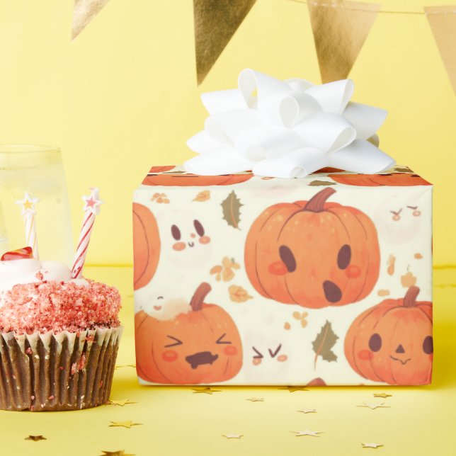 Papel de envolvimiento de Halloween (Fiesta de cumpleaños )