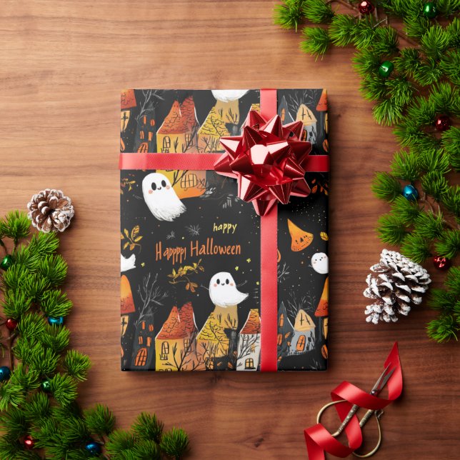 Papel de envolvimiento de Halloween (Regalo de vacaciones)