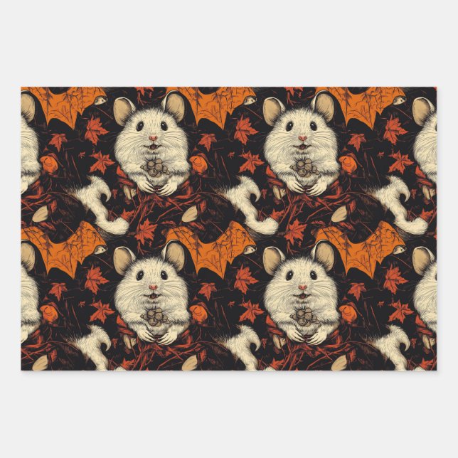 Papel de envolvimiento de Halloween para Hamster V (Anverso)