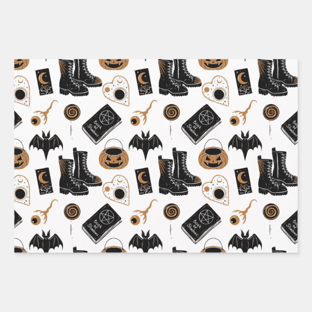 Papel de envolvimiento de Halloween picante (Anverso)
