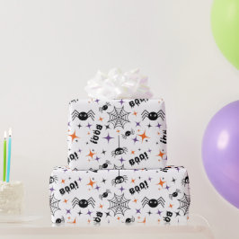 Papel de envolvimiento de Halloween sin foco: Spid