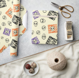 Papel de envolvimiento de Halloween sin problemas