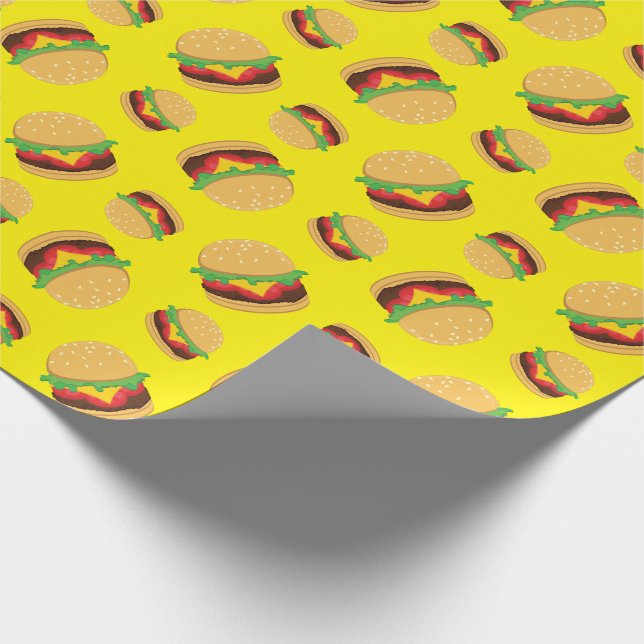 Papel de envolvimiento de hamburguesa de fiesta de (Esquina)