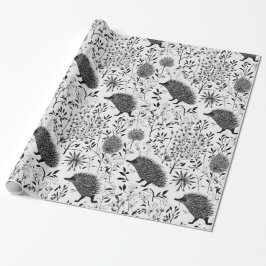 Papel de envolvimiento de Hedgehogs Designer