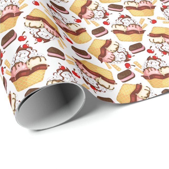 Papel de envolvimiento de helados (Esquina del rollo)