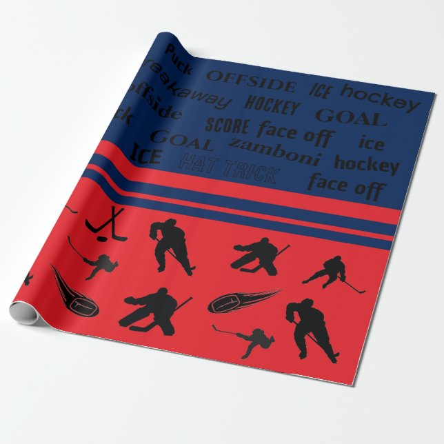 Papel de envolvimiento de hockey (Desenrollado)