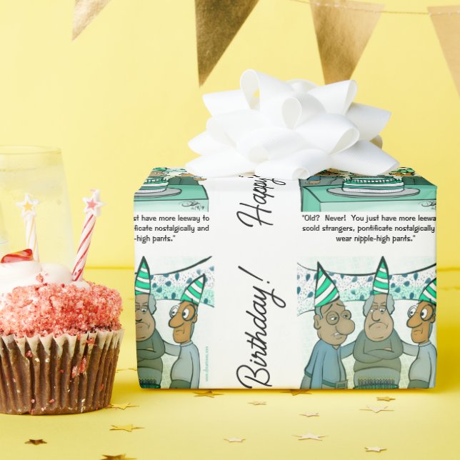 Papel de envolvimiento de hojas (Fiesta de cumpleaños )