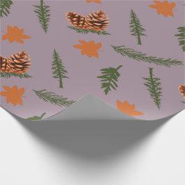 Papel de envolvimiento de hojas de arce sin soldad