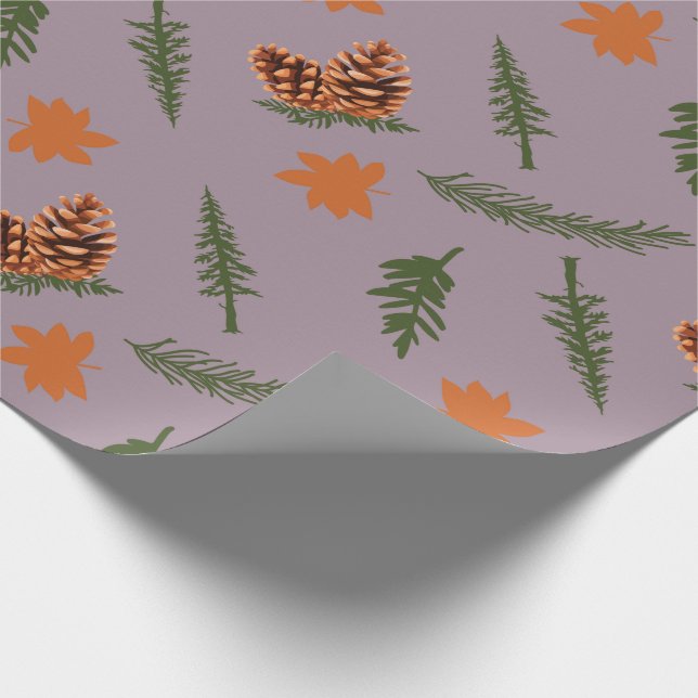 Papel de envolvimiento de hojas de arce sin soldad (Esquina)