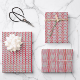 Papel de envolvimiento de hojas planas de KNIT GRI