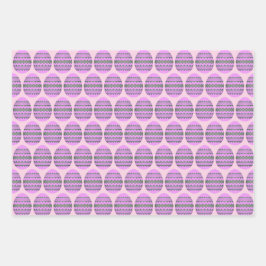 Papel de envolvimiento de huevos de Pascua conjunt