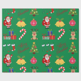 Papel de envolvimiento de iconos de los Navidades 