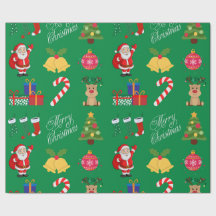 Papel de envolvimiento de iconos de los Navidades 