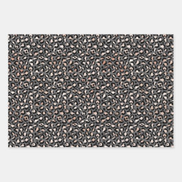 Papel de envolvimiento de impresión de leopardo de