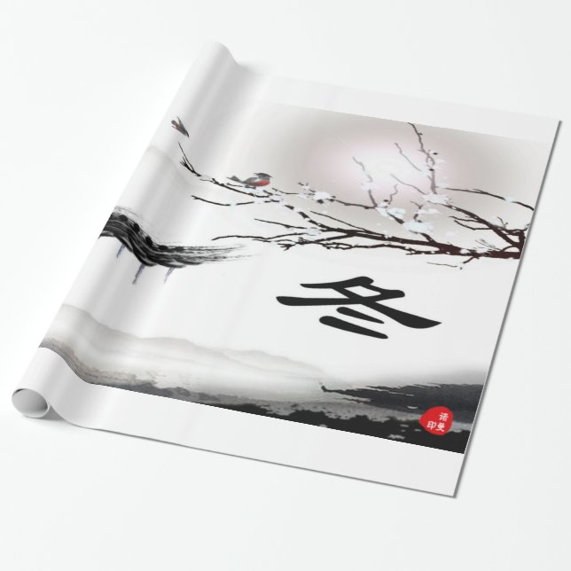 Papel de envolvimiento de invierno americano (Desenrollado)