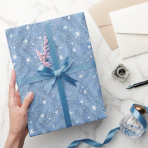 Papel de envolvimiento de invierno Starry Snowflak