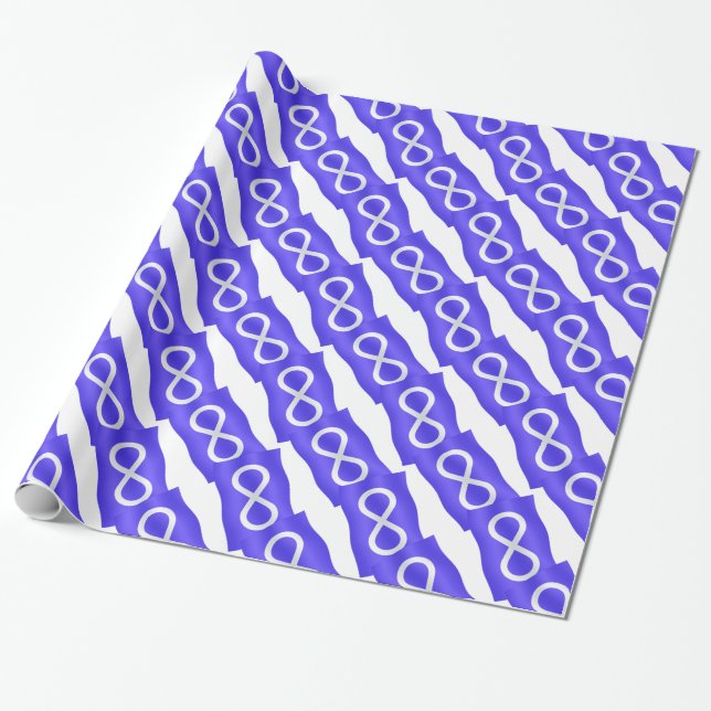 Papel de envolvimiento de la bandera de Metis Pape (Desenrollado)