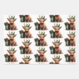 Papel de envolvimiento de la copa de vaca Highland