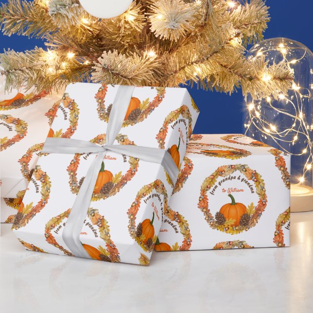 Papel de envolvimiento de la cosecha de otoño de W (Vacaciones)