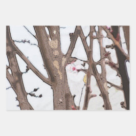 Papel de envolvimiento de la flor de primavera con