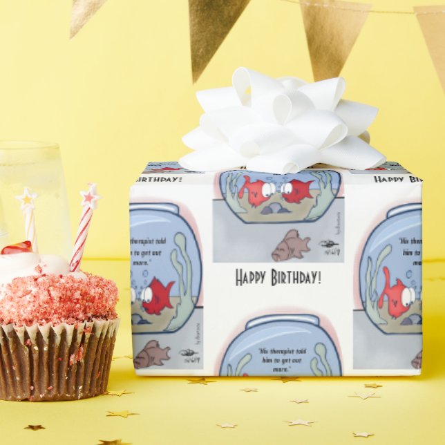 Papel de envolvimiento de la historia de los peces (Fiesta de cumpleaños )