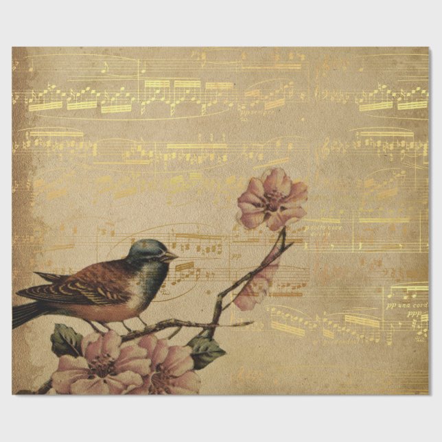 Papel de envolvimiento de la música de la canción  (Superficie plana)