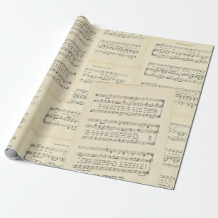 Papel de envolvimiento de la música de la hoja de