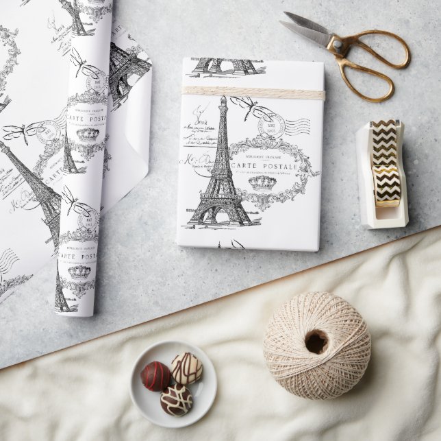 Papel de envolvimiento de la torre Eiffel (Artesanía)
