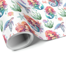 Papel de envolvimiento de las sirenas rojas