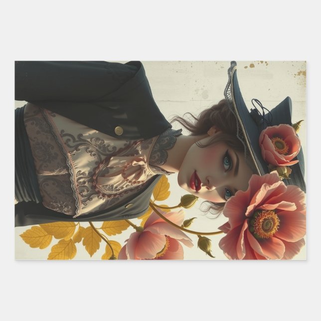 Papel de envolvimiento de Le Femme Desmaquillaje H (Anverso)