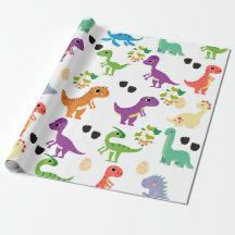 Papel de envolvimiento de los dinosaurios