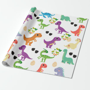 Papel de envolvimiento de los dinosaurios